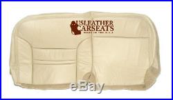 01 Ford Excursion Limited Second Row Bench Bottom Leather Seat Cover Tan