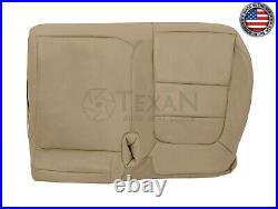 02, 03 Ford F150 Lariat Crew Cab Passenger Bench Leather Seat Cover Tan 60/40