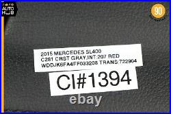 13-20 Mercedes R231 SL400 SL550 Rear Center Console Storage Compartment OEM 62k