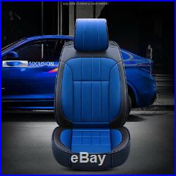 13pc Royal Deluxe Car Seat Cover Full Set Rear Split Bench Cushion Protector Pad