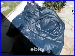 16744134 SEAT BACK sapphire leather rear cover 1992-93 Cadillac Eldorado NOS GM