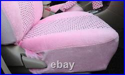 18pc/set plush universal car seat covers girls hello kitty cushion accessory