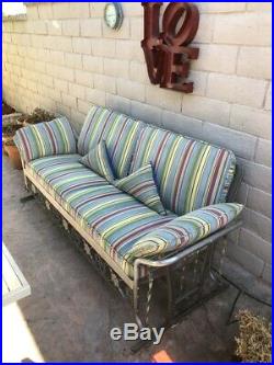 1950s-era Retro 3 Seat Aluminum Glider withCushions and cover (PRICE REDUCED)