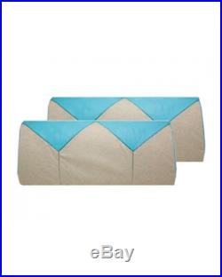 1956 Chevy Bel Air 4-door coupe Bench Seat cover set in turquoise and beige