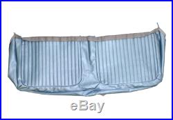 1963 Chevy Impala Front Split Bench Seat Cover Only Light Blue Vinyl #63bs56b