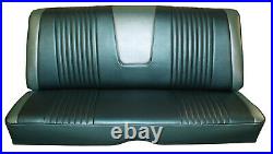 1963 Ford Galaxie 500 Hardtop Rear Bench Seat Cover 2 Tone Blue