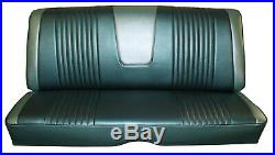1963 Ford Galaxie 500 Hardtop Rear Bench Seat Cover 2 Tone Turquoise