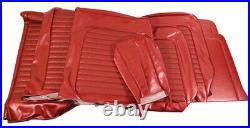 1966 Mustang Standard Front Bench & Rear Seat Cover Set-Red Metallic