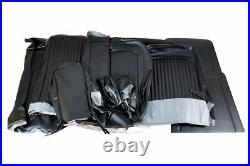 1969 Mustang Convertible Standard Front Bench & Rear Seat Cover Set-Black