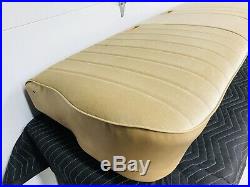 1973-1987 Chevy GMC Truck Bench Seat Restored with New Cover Saddle Tan Velour