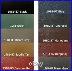 1981 1982 1983 1984 1985 1986 1987 Chevy GMC Truck Vinyl Cloth Bench Seat Cover