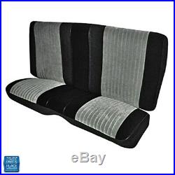 1985-1987 Grand National Rear Bench Seat Cover Pallex Cloth Black & Gray EA