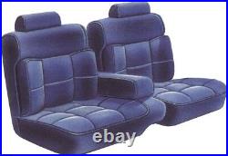 1987-88 Monte Carlo CL Cloth Blue 55/45 Bench With Armrest Seat Cover PUI