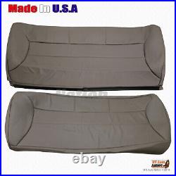 1992-1996 Ford Bronco -Rear Bench Seat Complete PERFORATED Vinyl Seat Covers TAN