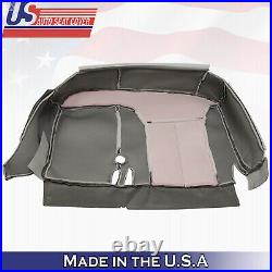 1995 to 1999 For Chevy Silverado Split Bench Bottom Cloth Seat Cover in Gray