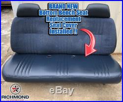 1996 1997 Chevy Silverado Work-Truck Base WithT-Bottom Bench Seat Vinyl Cover Blue