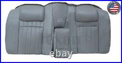 1996 Chevy Impala SS Second Row Lean Back Perforated Leatherette Seat Cover Gray