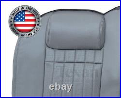 1996 Chevy Impala SS Second Row Lean Back Perforated Leatherette Seat Cover Gray