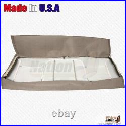 1998 1999 Chevy Silverado Rear Bench Bottom & Top Leather Seat Cover Med Tan