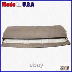 1998 1999 Chevy Silverado Rear Bench Bottom & Top Leather Seat Cover Med Tan