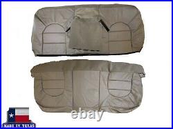 1998 1999 Ford F250 F350 Lariat 2nd Second Row Bench Tan LEATHER Seat Covers