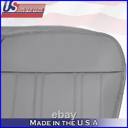 1998 For Ford F150 Lariat XLT Driver & Passenger Bottom Leather Seat Covers Gray