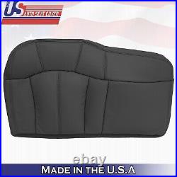 1999 2000 For Chevy Silverado Rear Bench Passenger Bottom Leather Cover Graphite