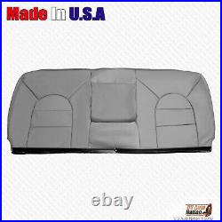 1999 2000 Ford F450 F550 Rear Bench Top & Bottom Leather Replacement Cover Gray