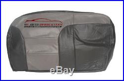 1999 Chevy Tahoe Z71 Second Row Bench 60 Bottom Leather Seat Cover 2-Tone Gray