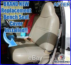 1999 Ford F250 F350 F450 F550 XL -Bottom Bench Seat Replacement Vinyl Cover Tan