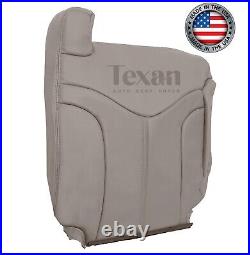 2000, 2001, 2002 GMC Yukon XL SLT, SLE Driver Lean Back Leather Seat Cover Shale