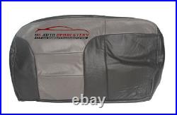 2000 Chevy Tahoe Z71 Second Row Bench 60 Bottom Leather Seat Cover 2-Tone Gray