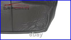 2000 Chevy Tahoe Z71 Second Row Bench 60 Bottom Leather Seat Cover 2-Tone Gray