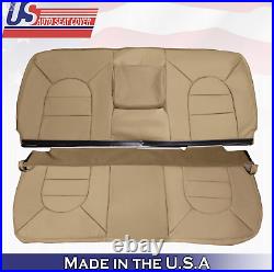 2000 For Ford F250 F350 Lariat Rear Bench Top & Bottom Leather Seat Covers Tan