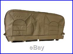 2000 Ford F350 Lariat Super Duty Diesel 7.3L Bench Bottom Leather Seat cover Tan