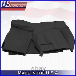 2001 2002 For Chevy Silverado Rear Bench Passenger Top Leather Cover Graphite