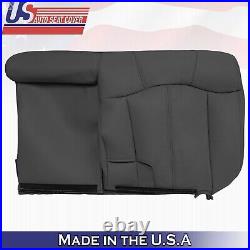 2001 2002 For GMC Sierra Rear Bench Passenger Top Leather Seat Cover Graphite