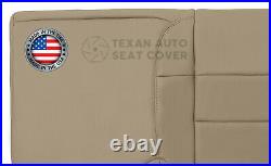 2001, 2002 Ford F150 Lariat Crew Cab 2WD -Passenger Bench Leather Seat Cover Tan