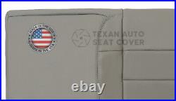 2001, 2002 Ford F-150 Lariat Crew Cab Leather replacement Seat Cover Gray