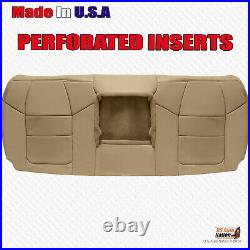 2001 F250 F350 Lariat REAR Bench Top Perforated Leather Replacement Cover Tan