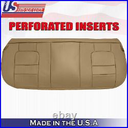 2001 Ford F250 F350 Lariat Rear Bench Bottom Perforated Leather Seat Cover Tan