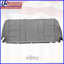 2002 2003 Ford F250 F350 Lariat Rear Bench Bottom Leather Seat Cover Color Gray