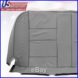 2002 2003 Ford F250 F350 Lariat Rear Bench Bottom Leather Seat Cover Color Gray
