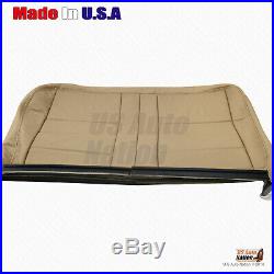 2002 2007 Ford F250 F350 F450 F550 Rear 60/40 Bottom Bench Leather Cover TAN
