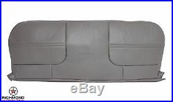 2002 Ford F250 F350 F450 F550 XL 4X4 Diesel -Bottom Vinyl Bench Seat Cover GRAY