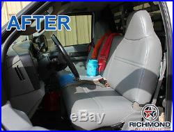 2002 Ford F250 F350 F450 F550 XL 4X4 Diesel -Bottom Vinyl Bench Seat Cover GRAY