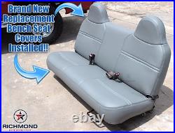 2002 Ford F250 F350 F450 XL -Lean Back Bench Seat Replacement Vinyl Cover Gray