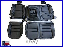 2003-2007 Ford F250 Lariat 2nd Second Row 60/40 Bench Black LEATHER Seat Covers