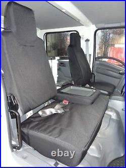 2006-2022 Isuzu NPR Front 40/60 Split Seat, Covers are Black Endura