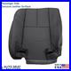 2007-13 For Chevy Avalanche Genuine Leather Rear Bench Passenger Top Cover Ebony